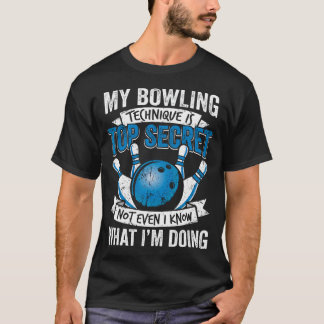 Camiseta Técnica de Bolos Divertida Es Mi Técnica de Bolos 