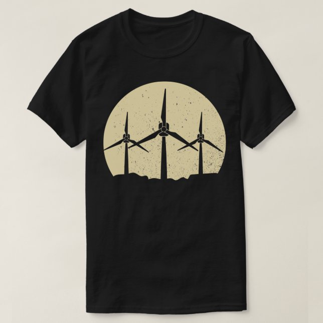 Camiseta técnica de viento de molino de viento (Diseño del anverso)