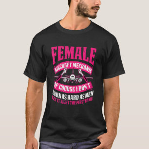 Camiseta Técnica Femenina Ingeniera Mecánica de Aeronaves