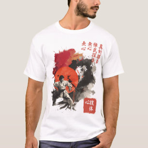 Camiseta Técnica Mental del Guerrero Kyokushin Sumi-E Arte 