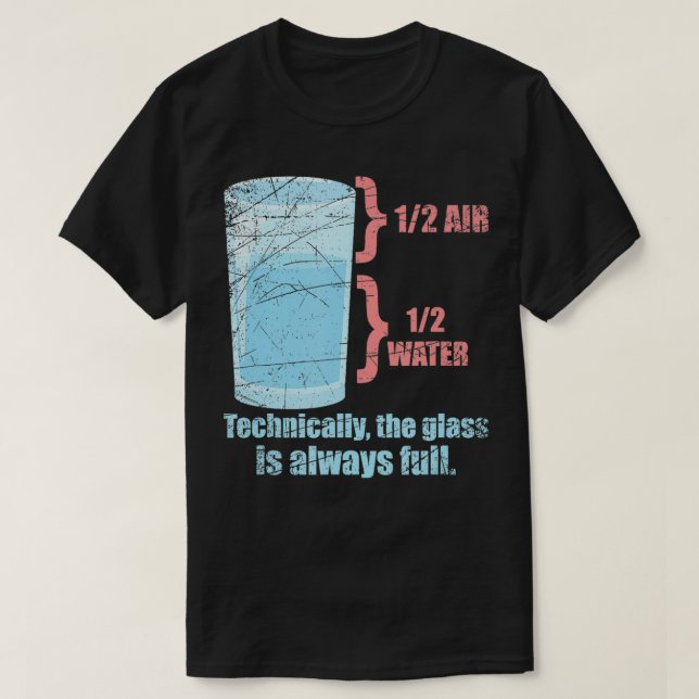 Camiseta Técnicamente, El Vidrio Es Siempre Física Completa (Diseño del anverso)