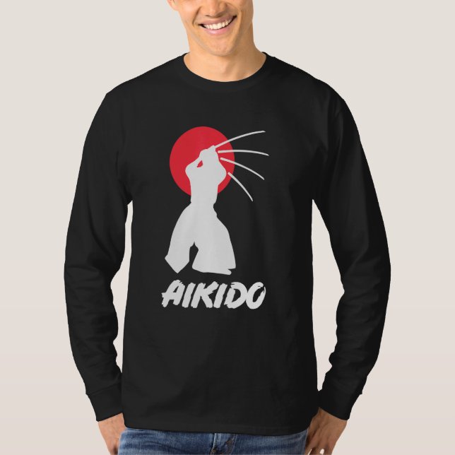 Camiseta Técnicas de artes marciales japonesas Aikido Bla (Anverso)