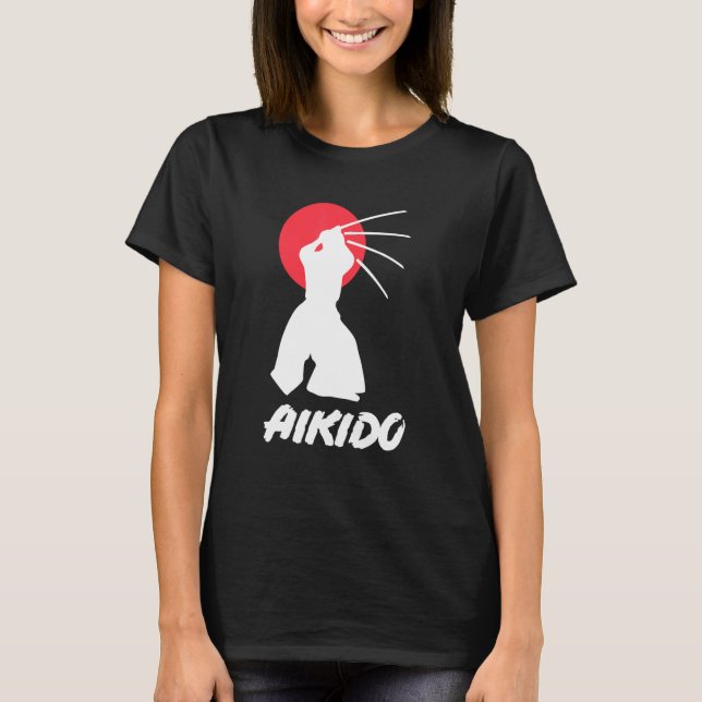 Camiseta Técnicas de artes marciales japonesas Aikido Bla (Anverso)