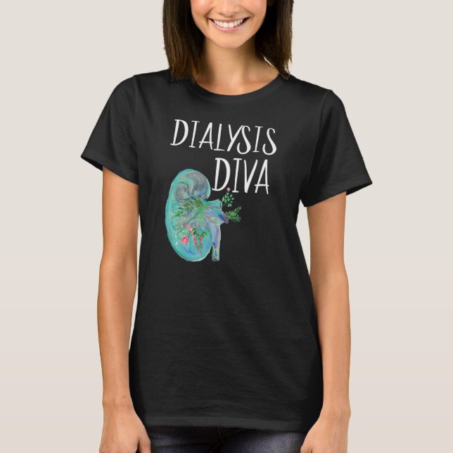 Camiseta Técnicas de diálisis Mujeres Enfermeras de traspla (Anverso)