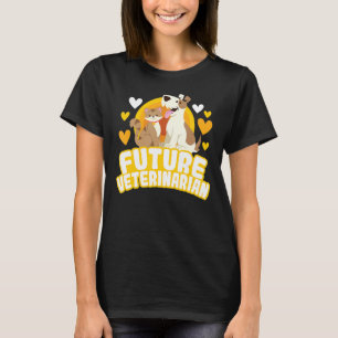 Camiseta Técnicas de veterinaria de animales de gato para p