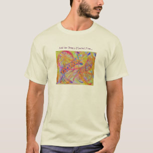 Camiseta Técnicas mixtas abstractas vivas
