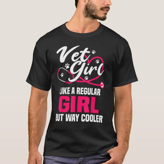 Camiseta Técnicas Veterinarias Mujeres Chicas (Anverso)