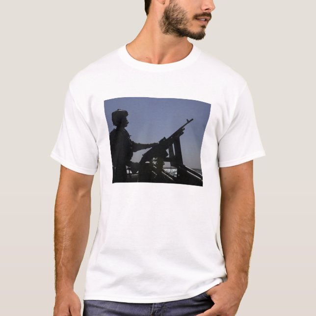 Camiseta Técnico armado con ametralladora M240 en Irak (Anverso)