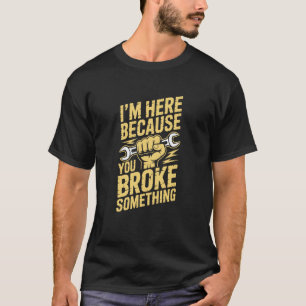 Camiseta Técnico automotriz dice para reparación de mecánic