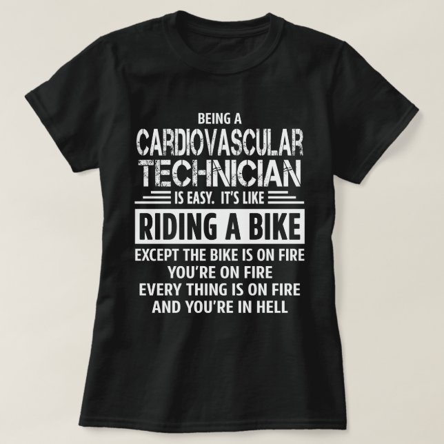 Camiseta Técnico Cardiovascular (Diseño del anverso)