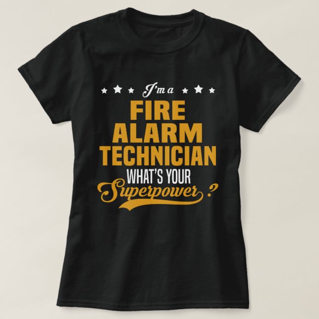 Camiseta Técnico de alarma de incendios (Diseño del anverso)
