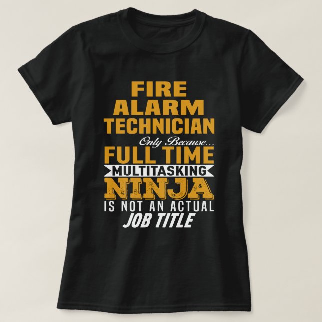Camiseta Técnico de alarma de incendios (Diseño del anverso)