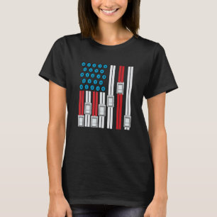 Camiseta Técnico de ascensores del 4 de julio Ingeniero de 