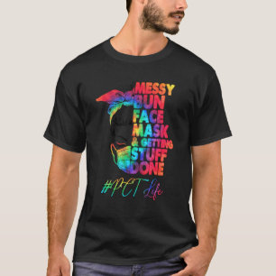 Camiseta Técnico De Atención Al Paciente Messy Bun Face Más