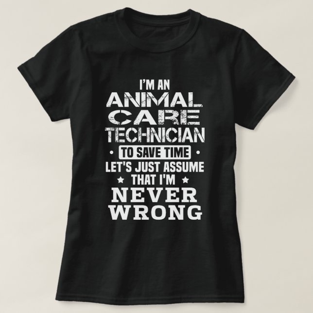 Camiseta Técnico de Atención Animal (Diseño del anverso)