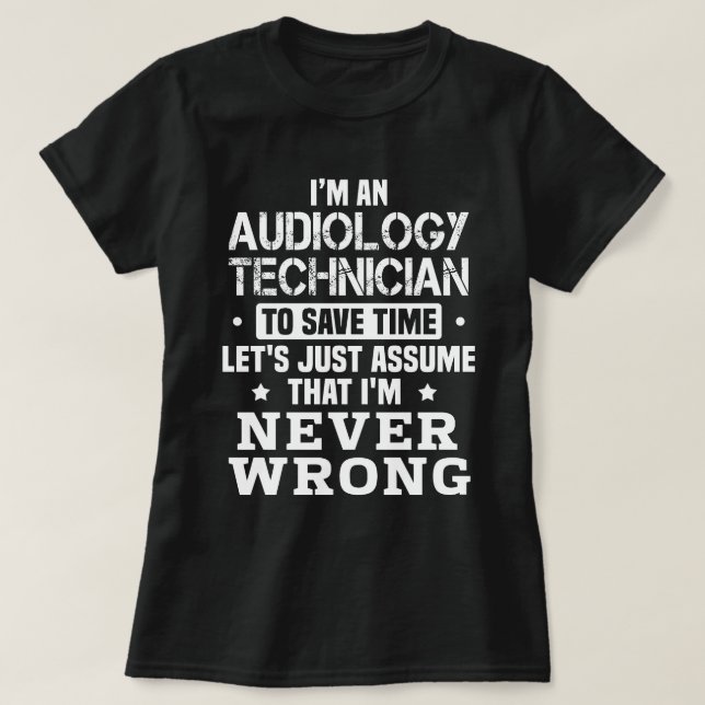 Camiseta Técnico de Audiología (Diseño del anverso)