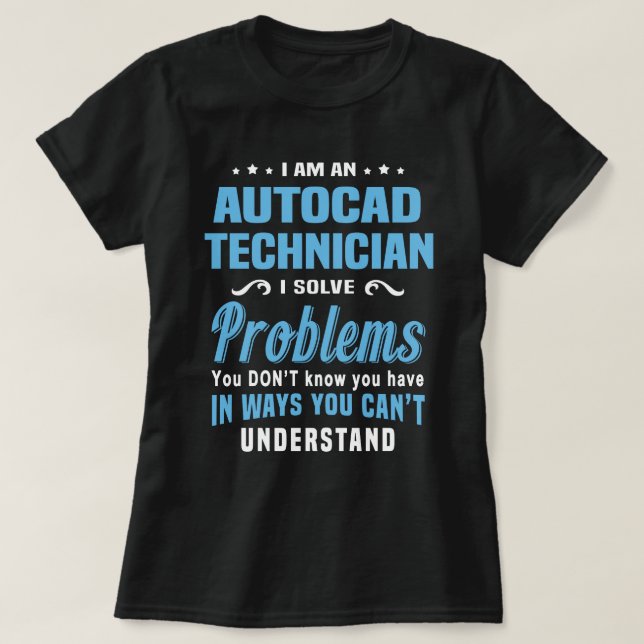 Camiseta Técnico de autocad (Diseño del anverso)