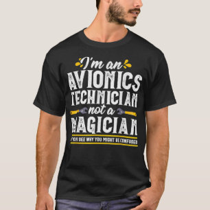 Camiseta Técnico de Aviónica Funny Mechan Aeronaves Mági
