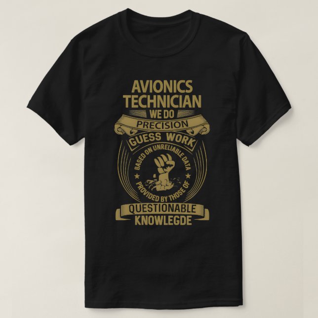 Camiseta Técnico de Avionics We Do Precision (Diseño del anverso)
