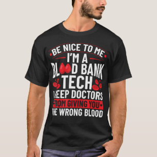 Camiseta Técnico de Banco de Sangre Técnico de Banco de San
