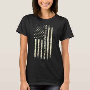 Camiseta Técnico de Bandera de Eeuu Orgulloso Técnico de Ve