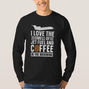 Camiseta Técnico de café de ingeniero  Mecánico de aeronave