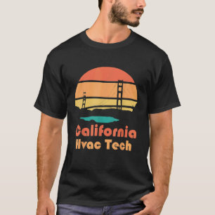 Camiseta Técnico de calefacción de California Ingeniero mec