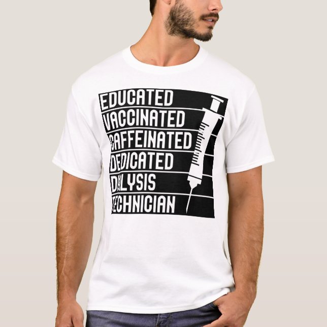 Camiseta Técnico de diálisis Cita Diálisis Nefrología (Anverso)