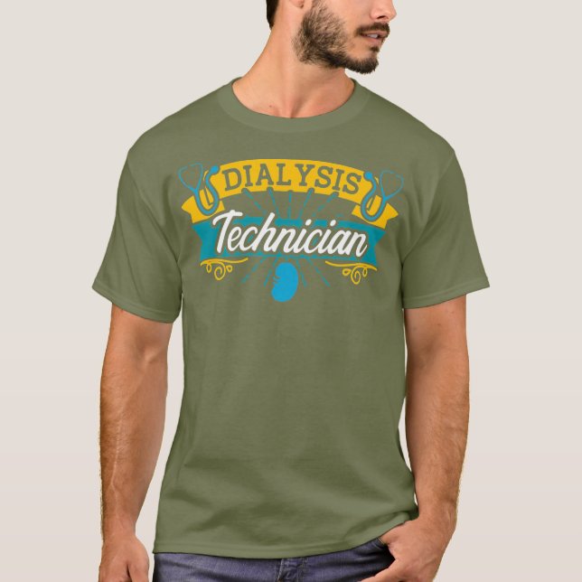 Camiseta Técnico de diálisis con éxito Nefrología Tech (Anverso)