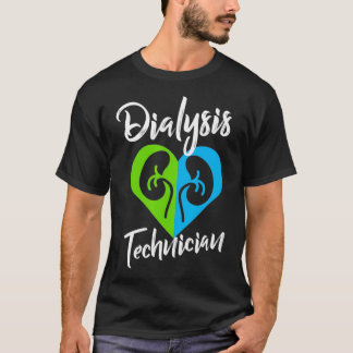 Camiseta Técnico de diálisis Corazón Par Nefrología Tecnolo