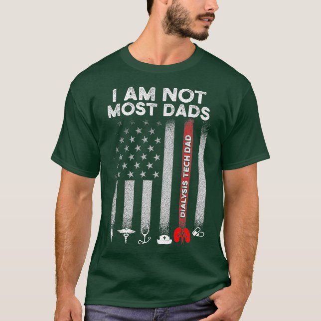 Camiseta Técnico De Diálisis De Hombres Mayores Nefrología  (Anverso)