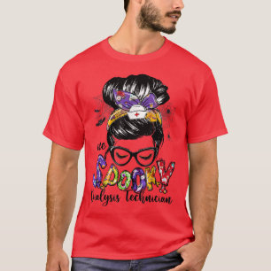 Camiseta Técnico de diálisis Messy Bun Feliz Regalo de Hall