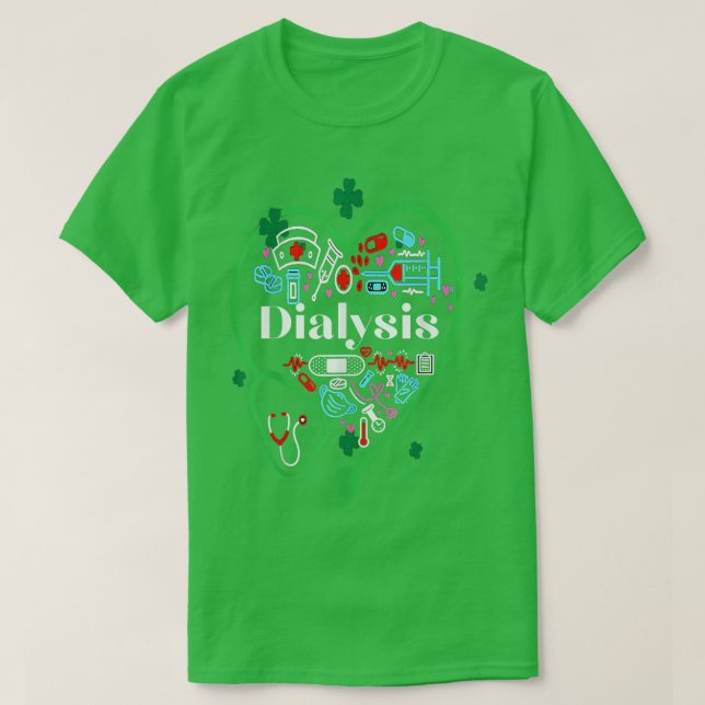 Camiseta Técnico de diálisis Navidades de enfermería de nef (Diseño del anverso)