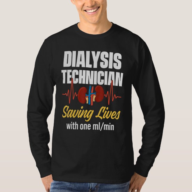 Camiseta Técnico de diálisis One mL Nefrología Tech 1 (Anverso)