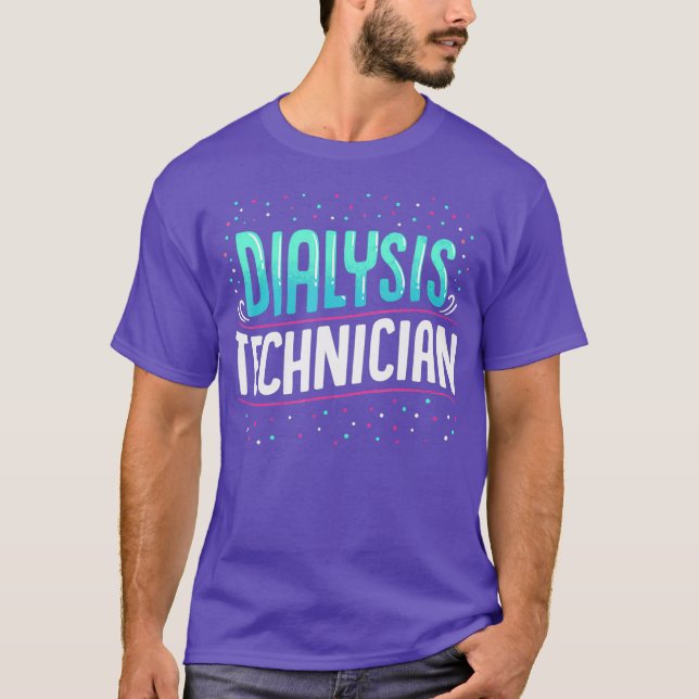 Camiseta Técnico de diálisis Orgullo Nefrología Tecnología (Anverso)