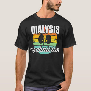 Camiseta Técnico de diálisis Retro Riñones Nefrología