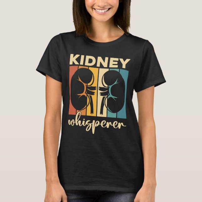Camiseta Técnico de diálisis Riñón Whisperer Diálisis Tech (Anverso)