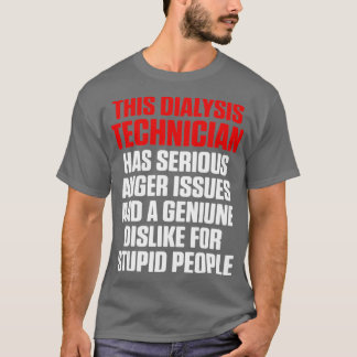 Camiseta Técnico de diálisis Tecnológico de nefrología grav
