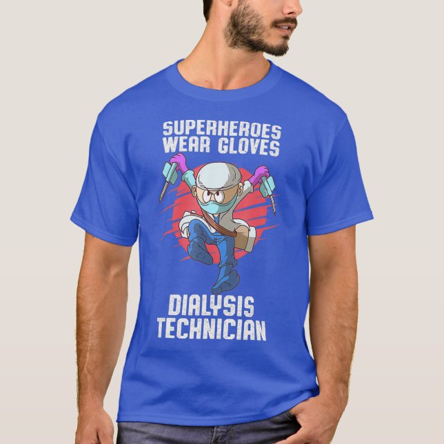 Camiseta Técnico de diálisis usa tecnología de nefrología (Anverso)