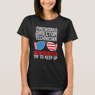 Camiseta Técnico De Director De Fireworks Si Ve Fuegos Arti