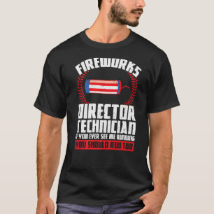 Camiseta Técnico de director de fuegos artificiales si uste