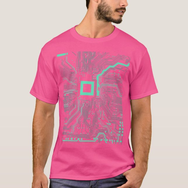 Camiseta Técnico de electrónica de la placa de circuito de  (Anverso)
