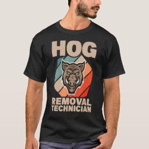 Camiseta Técnico de eliminación de cerdos Cazador de jabalí