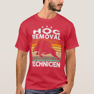 Camiseta Técnico De Eliminación De Hog Boar Caza De Cerdo V