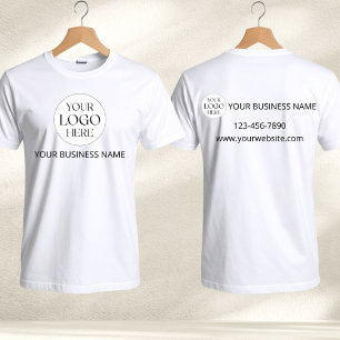 Camiseta Técnico de Empresa de Negocios con Logotipo Person