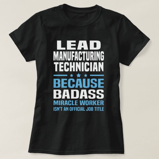 Camiseta Técnico de fabricación líder (Diseño del anverso)