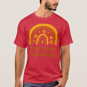 Camiseta Técnico de Farmacia Boho Diseño Casual Arcoiris 1