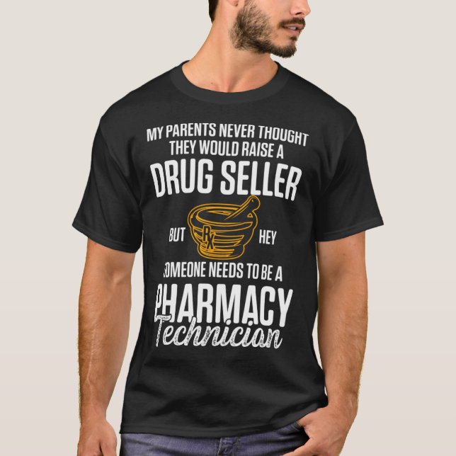 Camiseta Técnico de Farmacia Certificado Pharma Tech Pullov (Anverso)