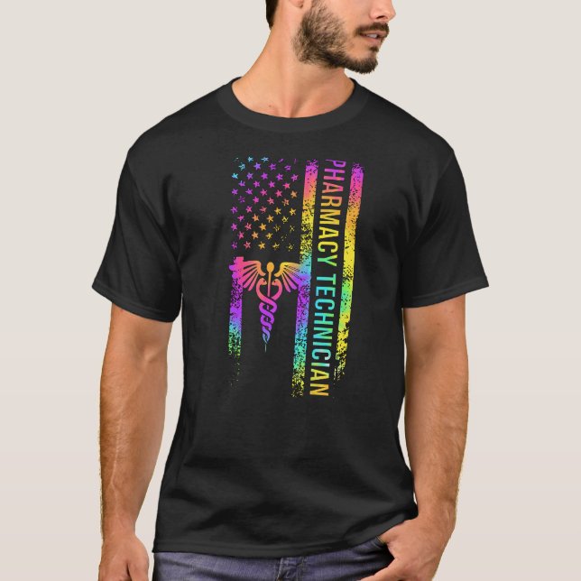 Camiseta Técnico de Farmacia EEUU Farmacia Tech Pharm Te (Anverso)