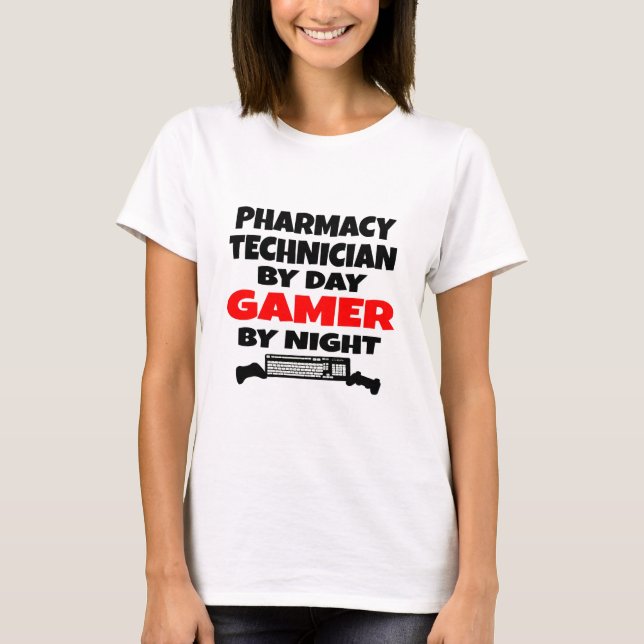 Camiseta Técnico de Farmacia Gamer (Anverso)